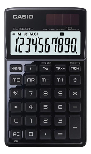 Calculadora Portátil Casio Sl-1000tw Color Negro