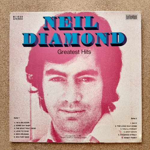 Neil Diamond - Greatest Hits Lp