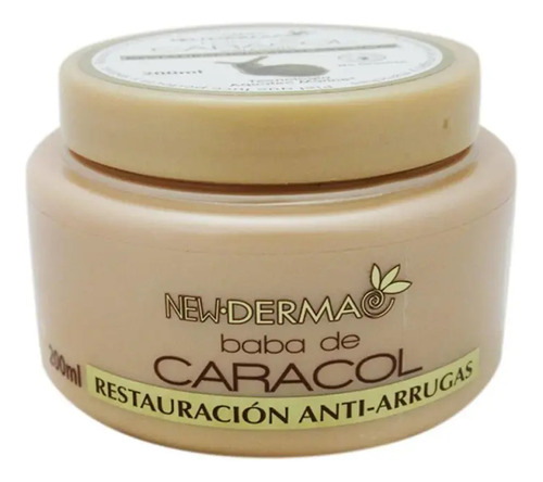 Crema New Derma Baba De Caracol Anti Arrugas 200 Ml