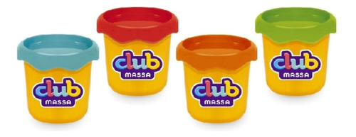 Kit De Massinhas De Modelar Usual Com 4 Potinhos De Massinha