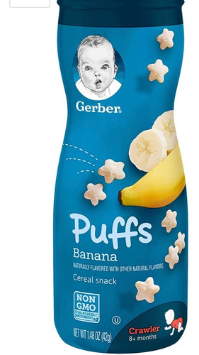 Gerber Puffs Galletas Para Bebe Banana