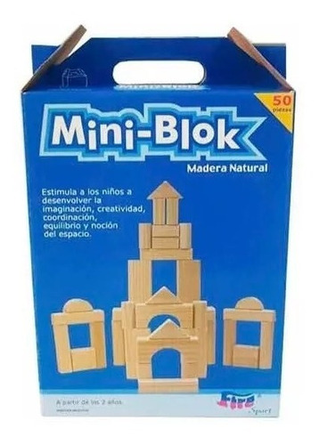 Mini - Blok De Madera Natural 