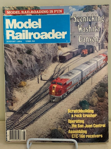 Revista Model Railroader Agosto 1984