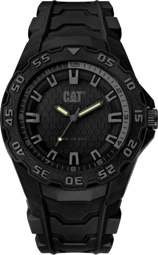 Reloj Caterpillar Hombre Motion Evo Lh. Sumergible 10 Atm Color De La Malla Negro Color Del Fondo Gris