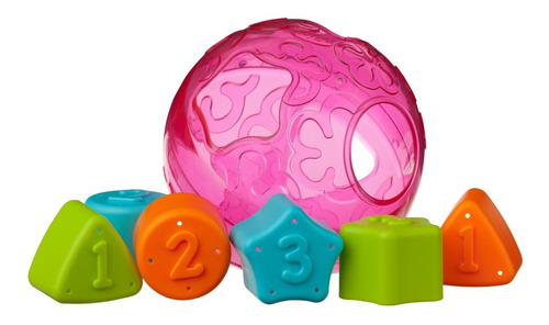 Juguete Didáctico Pelota Playgro Roll And Sort Rosa