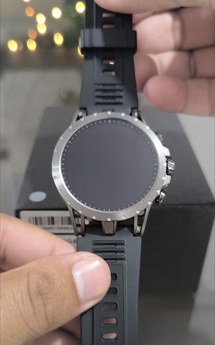 Smartwatch 5g Redondo Q85 4/32gb Amoled, Chip, Gps, Wi-fi... Caixa Preto Pulseira Preto Bisel Cinza-escuro Desenho Da Pulseira Militar