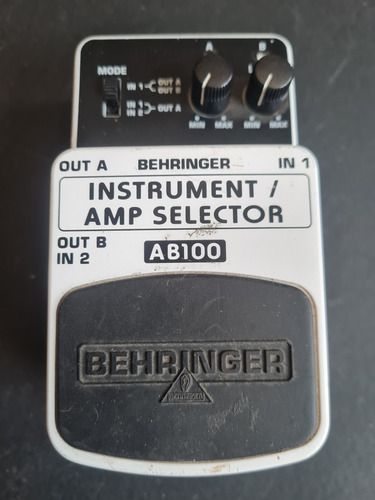 Behringer Ab100 Instrument Amp Selector A B Line Selector 