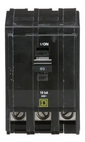 Imagen 2 de 7 de Interruptor Termomagnético Qo380 3 Polos 80a 10ka Schneider