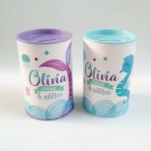 Imagen 5 de 10 de 20 Alcancías Personalizadas Cumpleaños Infantil Sorpresitas