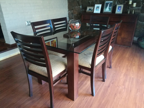 Juego De Comedor Moderno En Excelentes Condiciones, 6 Sillas