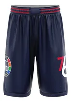 Comprar Short Basquet Kapho Philadelphia 76ers Azul Adultos