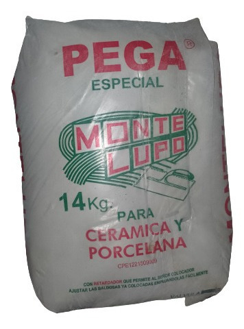 Pego Montelupo Gris 14 Kg Precio Publicado Por Cada Saco