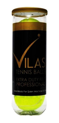 Tubo Pelotas Tenis Sixzero Balls Gold Vilas Asfl70