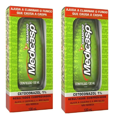 Medicasp Combo 2x130ml Caspa Sobrancelha Barba Seborreica