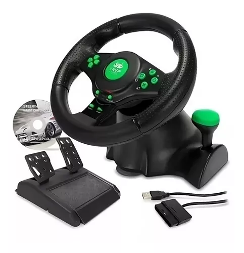 Controle Volante Jogo Carro Xbox360 Ps3 Pc Usb Kp-5815A Knup na