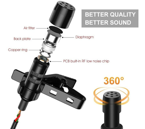 Micrófono Dual Solapa Type C Lavalier Clip Celulares Android