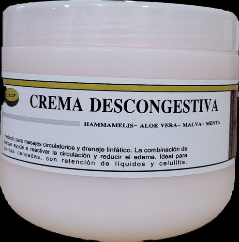 Crema Descongestiva  X 500 C