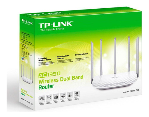 Router TP-Link Archer C60 blanco 110V/220V