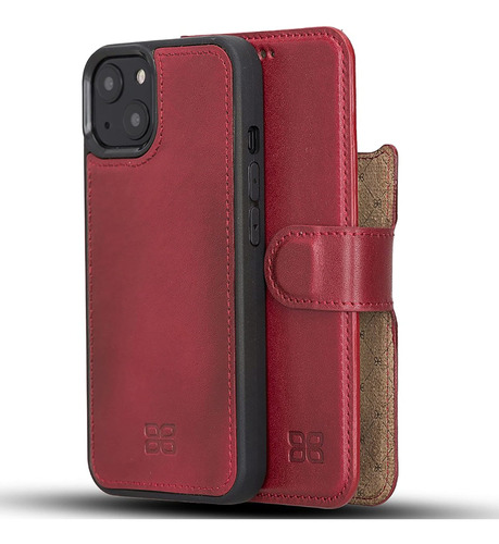 Bouletta Funda Tipo Cartera Para iPhone 13  Piel Autentica