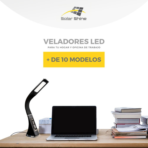 Lampara De Escritorio Led Velador Regulable Touch