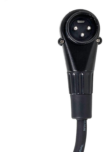 Cabo Xlr Macho 90º Graus Para P2 Macho Mono 30cm