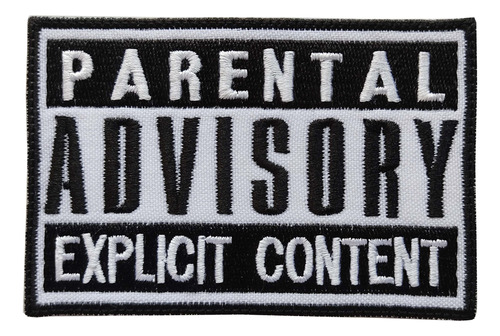 Parche Bordado Parental Advisory Explicit Content