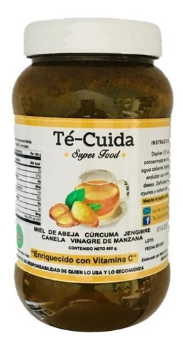 Té Cuida Miel Con Cúrcuma, Jengibre Y Otras Especias Tcm-600