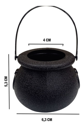 Imagen 2 de 4 de Caramelera Olla Calder Mini X6 Halloween Cotillon Decoracion