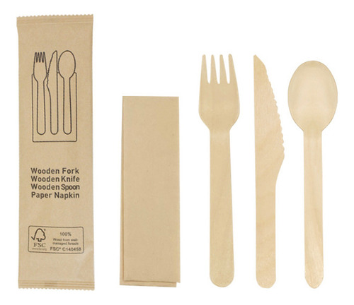 120pcs Cubiertos De Madera De 6.5 Pulgadas De Largo