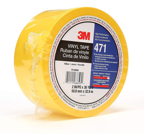 Imagen 3 de 6 de Cinta Delimitadora Seguridad 3m Amarilla 50,8mm X 32m