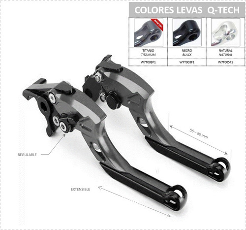 Levas (maniguetas) En Aluminio Honda Xre 190/xre 300/xr 650l