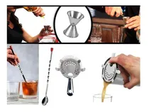 Comprar Kit Bartender Set Barman Mezclador Colador Jigger Cocteleria