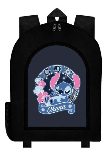 Mochila Negra Stitch A33