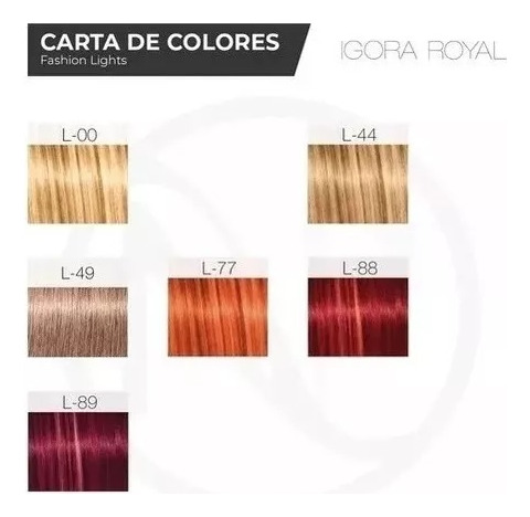 Combo 6 Tinturas Igora Fashion Lights - Schwarzkopf 60g