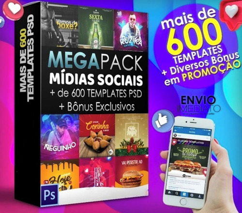 Imagem 1 de 1 de Monster Pack (artes Editáveis Para Photoshop)
