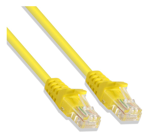 Logico Cat-5e Utp Cable Red Ethernet Rj45 Lan Amarillo 2ft