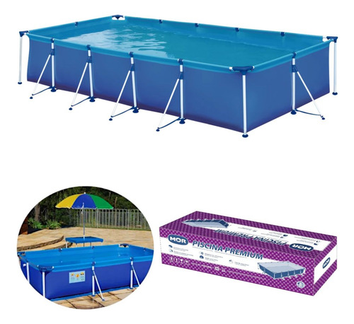 Piscina 7600 L Premium + Capa, Forro + Filtro 220v 2.200 L/h
