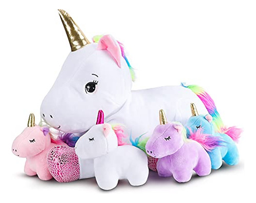 Set De Juego De Peluches De Unicornio De 16 Pulgadas: Regalo