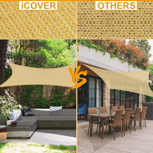 Imagen 6 de 9 de Toldo De Vela Parasol, Cubierta Su Or De Pérgolas Cuad...