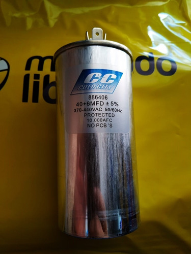 Capacitor Minisplit Doble 40+6 Mf 370/440v Aluminio