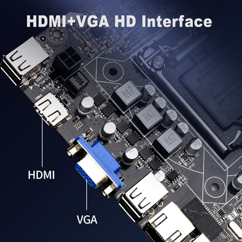 Placa Base Con Chip H61m Lga 1155 Ddr3 M-atx Con Vga Hdmi