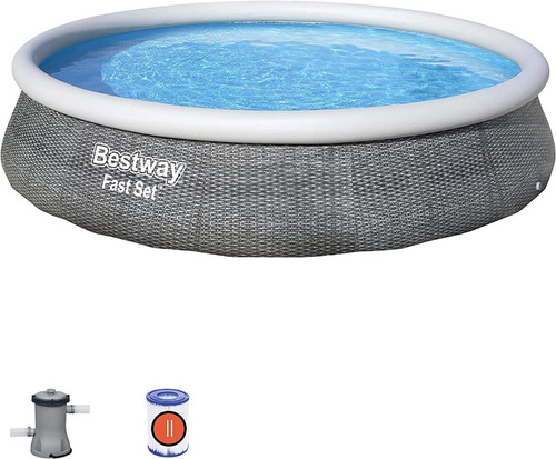 Imagen 2 de 4 de Bestway Piscina Extra Grande Familiar 3.96 Metros X 84cm Alt