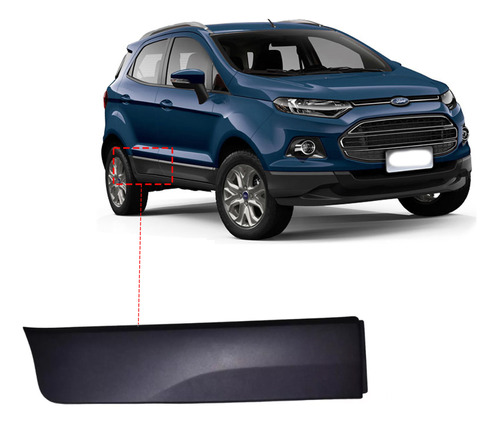 Bagueta Puerta Trasera Ford Ecosport 2016 2017 Derecha