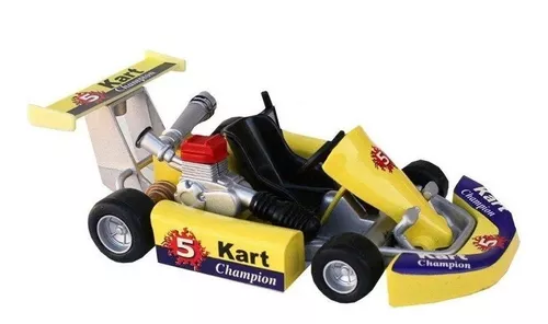 Miniatura Kart Champion Corrida Metal Amarelo 1:18 em Promoção na Americanas