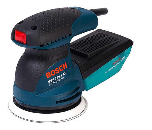 Lijadora profesional roto orbital Bosch Professional GEX 125-1 AE con sistema velcro azul 250W 127V