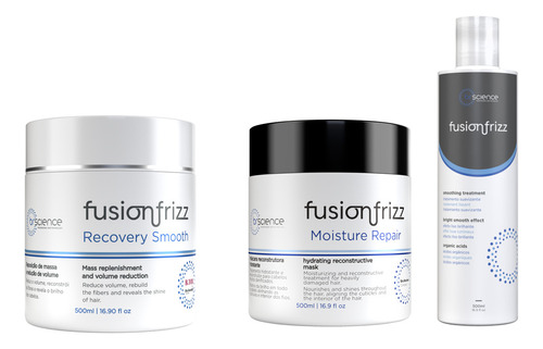 Fusion Frizz Recov Smooth + Moist Repair + Progressiva Orgân