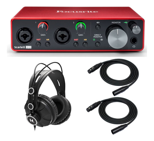 Focusrite Scarlett 2i2 3ª Generacion 2x2 Interfaz Audiosb (4