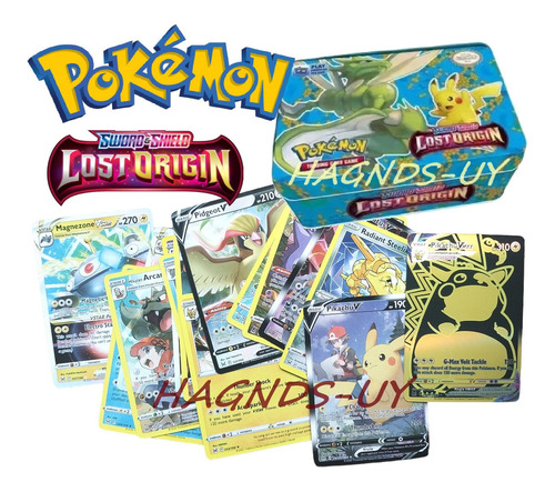 Pack Cartas Pokémon Tcg Sword & Shield Set En Lata V2