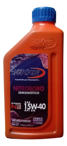 Aceite Krs Nitroboro Sae 15w40 Api Sn (semi-sintetico)