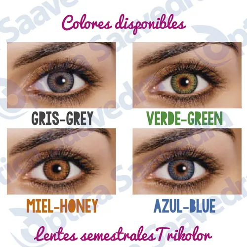 Lentes de contacto tricolor verde new arrivals